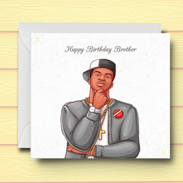 Black Boy Birthday Card K